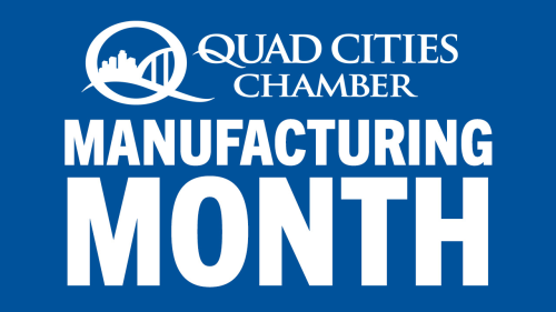2022 Manufacturing Month graphic with Chamber logo