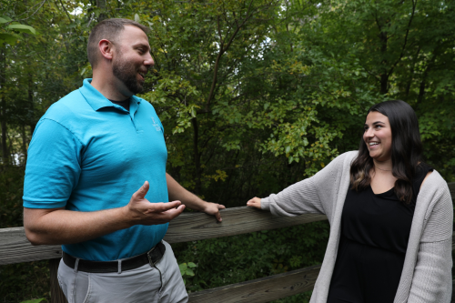 Brian Ritter and Kelsi Massengale at Nahant Marsh 